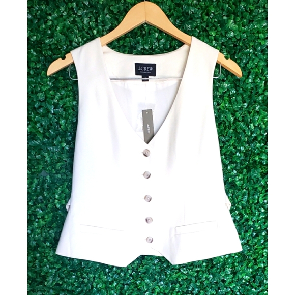 42. J.Crew Collection Slim-fit vest in drapey twill - Picture 5 of 7